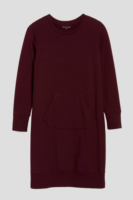 Bree Sweatshirt Dress - Black Cherry | Universal Standard