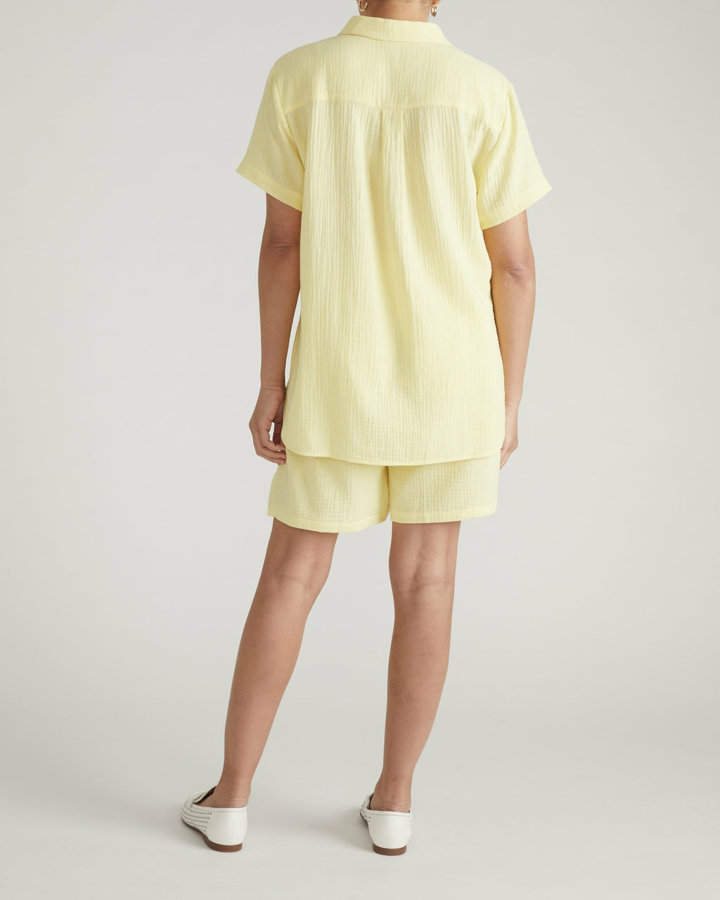 Luxe Cotton Gauze Beach Shirt - Pale Daffodil | Universal Standard