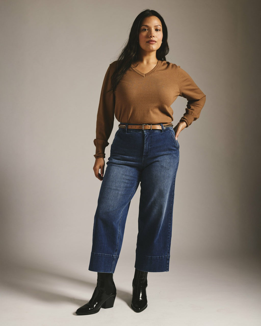 Carol High Rise Cropped Jeans - True Blue | Universal Standard