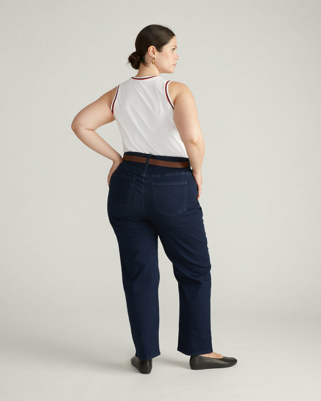 Ella High Rise Straight Leg Jeans - Balearic Blue | Universal Standard