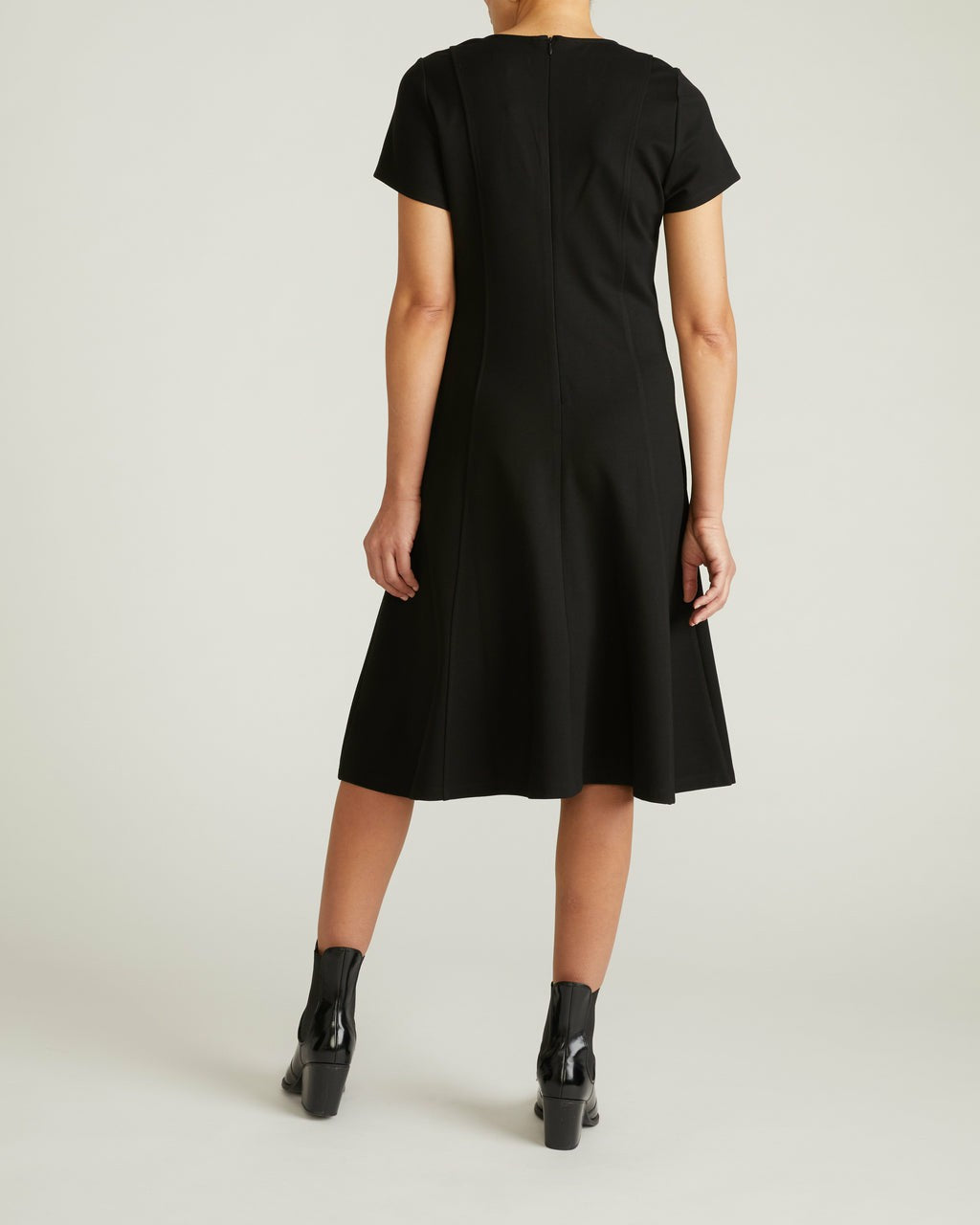 Lucinda Ponte Midi Dress - Black | Universal Standard