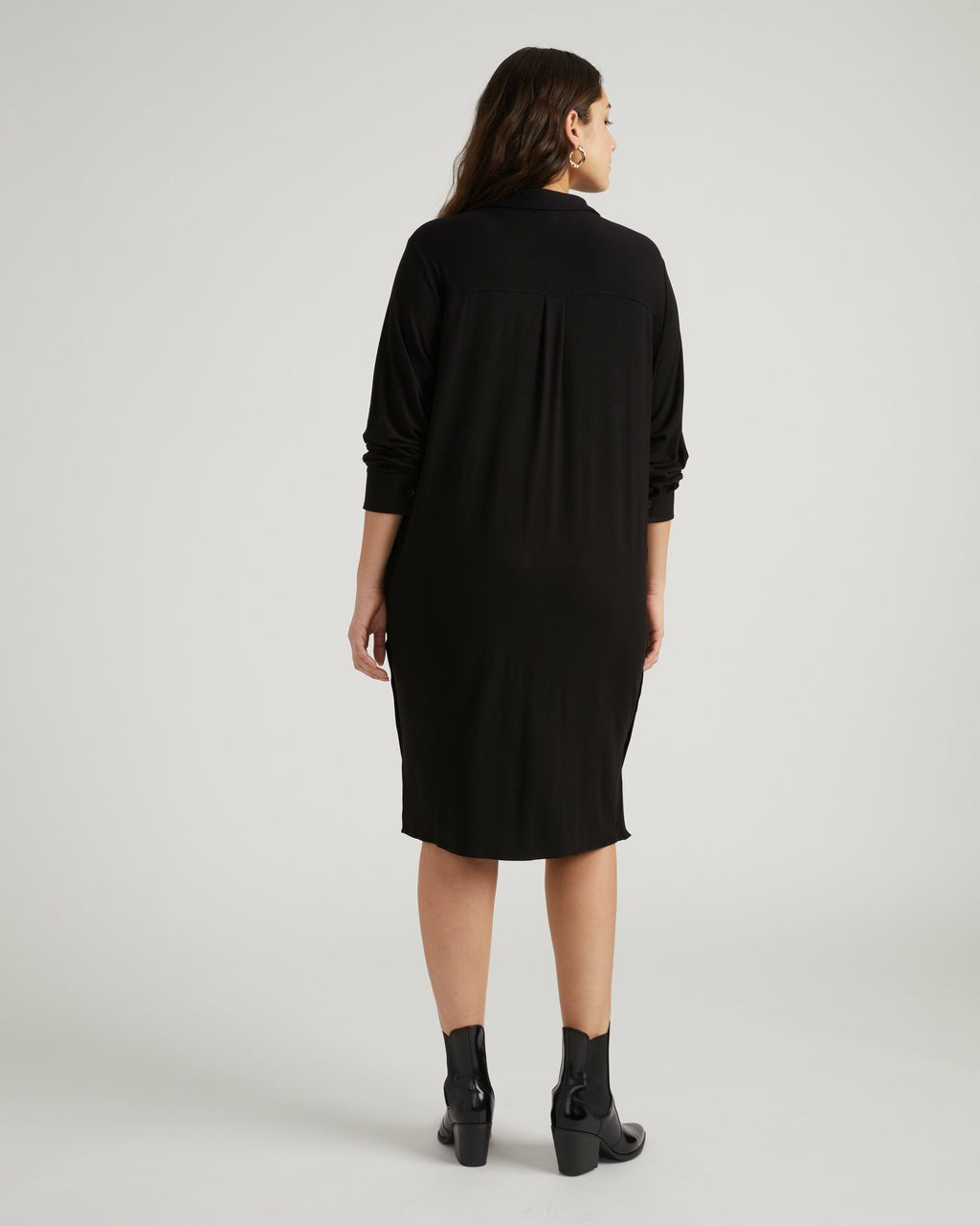 Marcie Liquid Jersey Dress - Black | Universal Standard