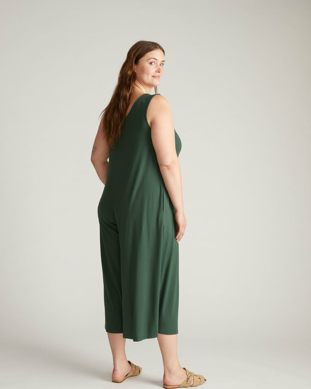 Sunny Divine Jersey Jumpsuit - Conifer | Universal Standard