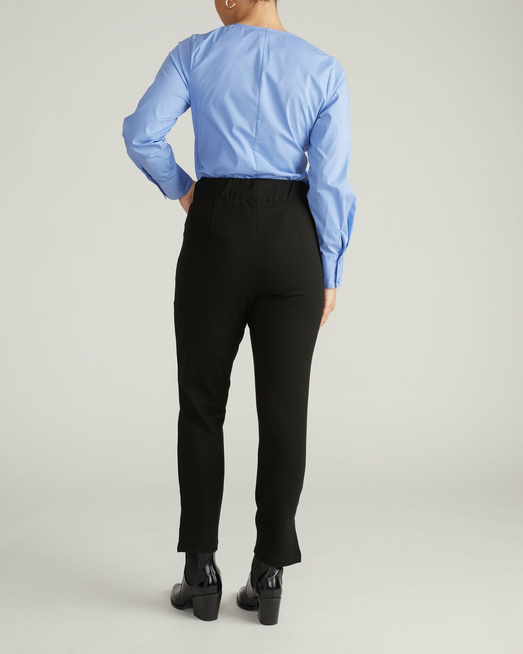 Skinny Pintuck Ponte Pants 28 Inch - Black | Universal Standard