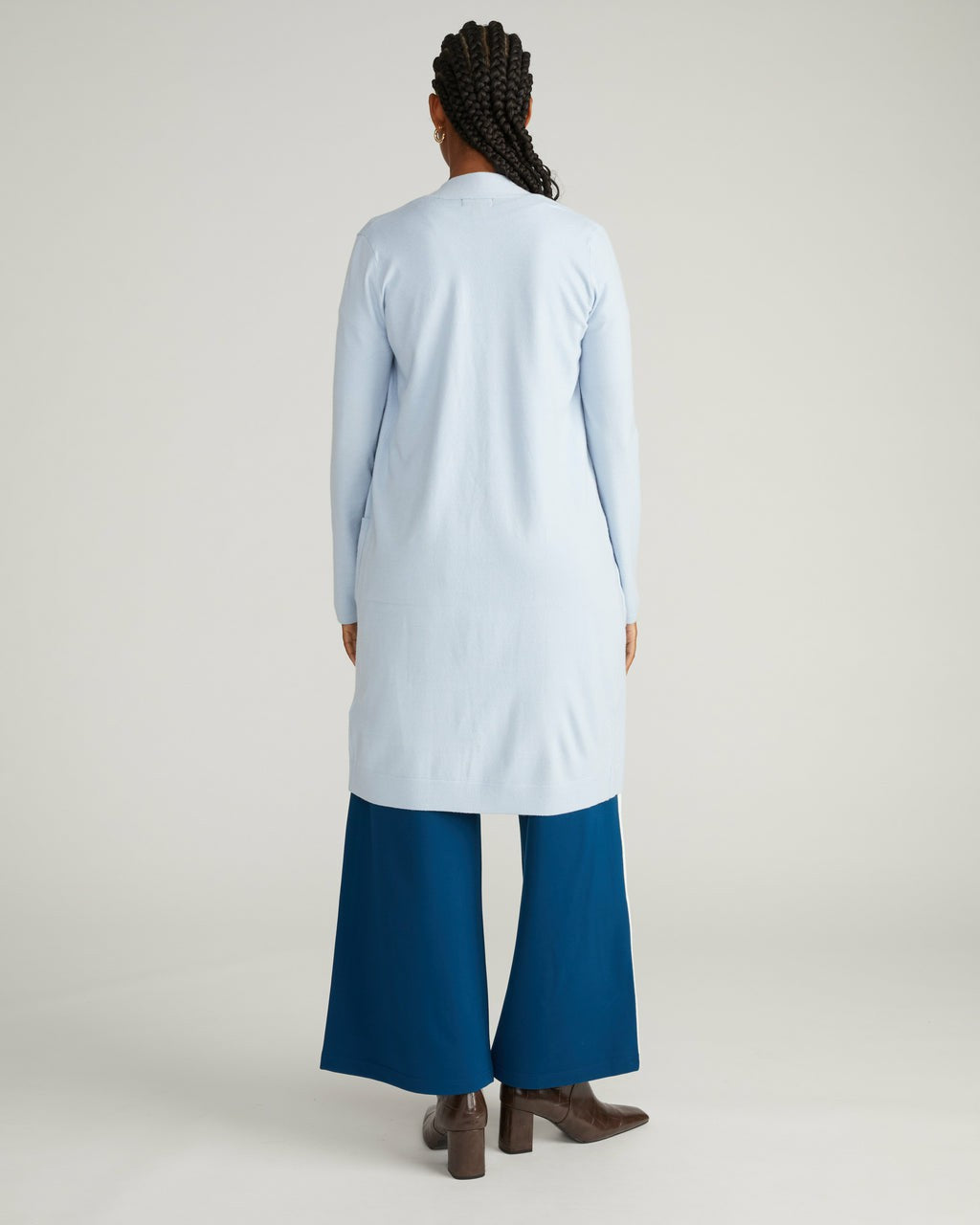 Savvy Double Knit Duster - Silver Blue | Universal Standard