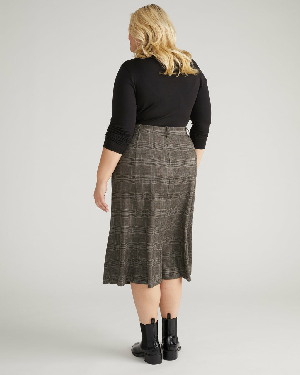 Carla Ponte Skirt - British Plaid | Universal Standard