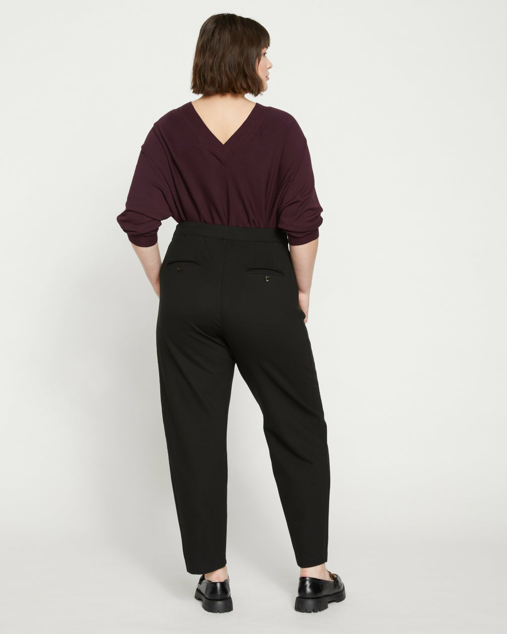 Audrey Tailored Ponte Pants - Black | Universal Standard