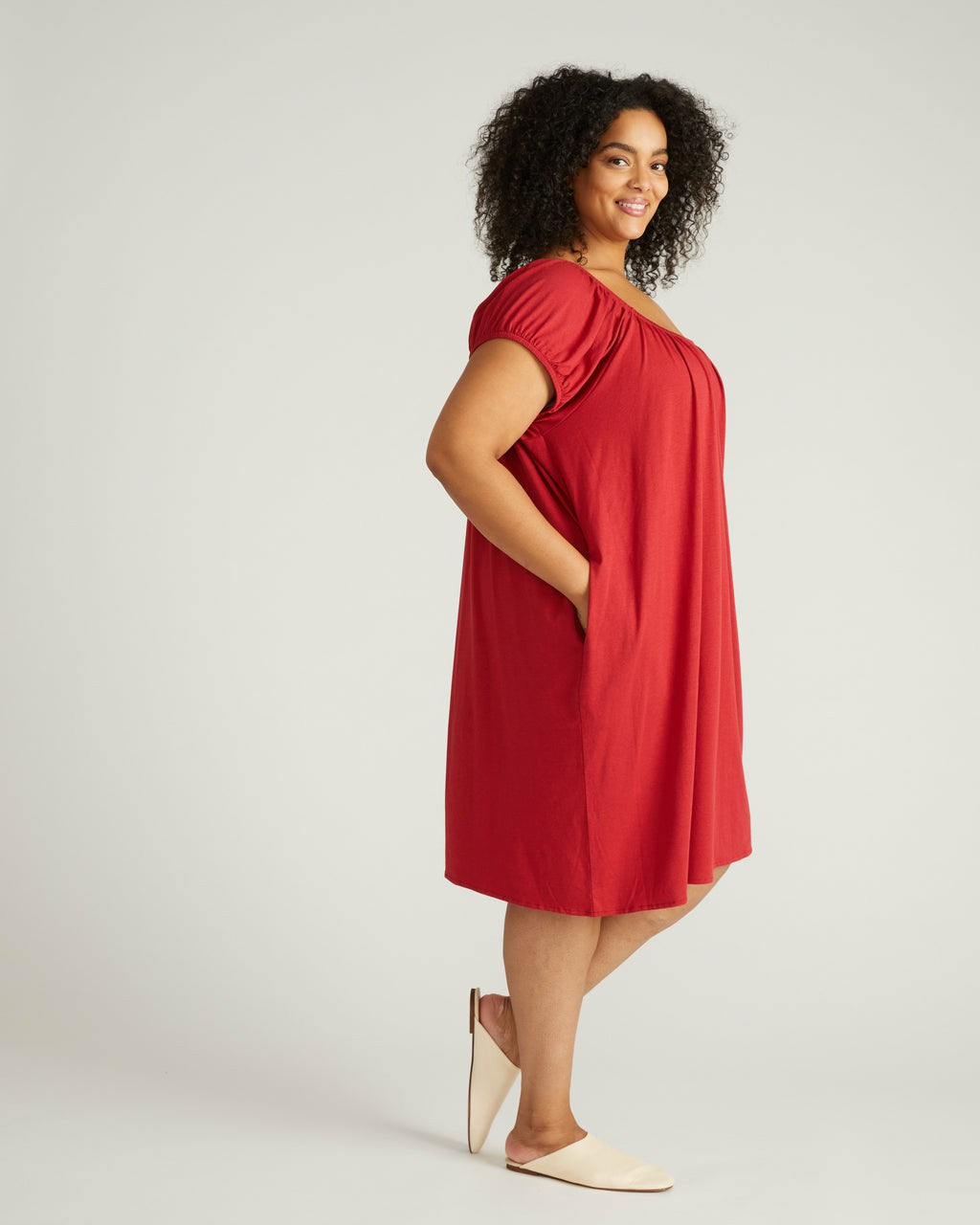 Lilian Short Sleep Dress - Raspberry | Universal Standard