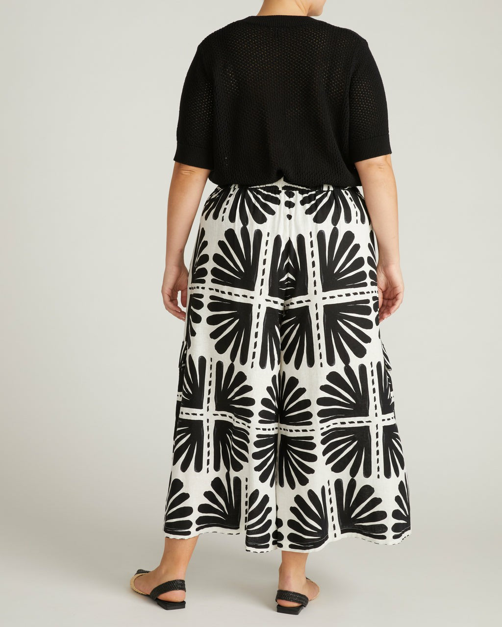 Rosie Pointelle Sweater Top - Black | Universal Standard