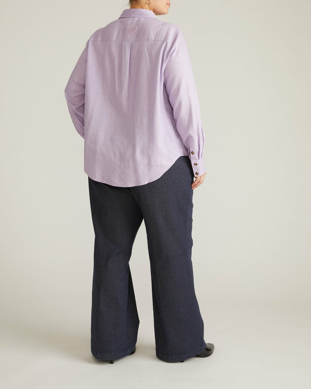 Elbe Stretch Linen Blend Shirt - Orchid | Universal Standard