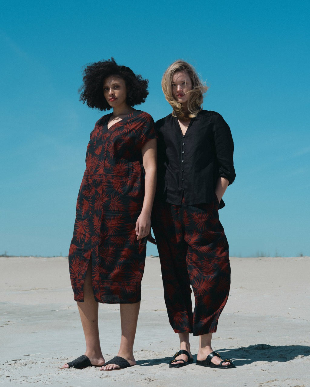 Cabana Linen Blend Kaftan - Bohem Print | Universal Standard