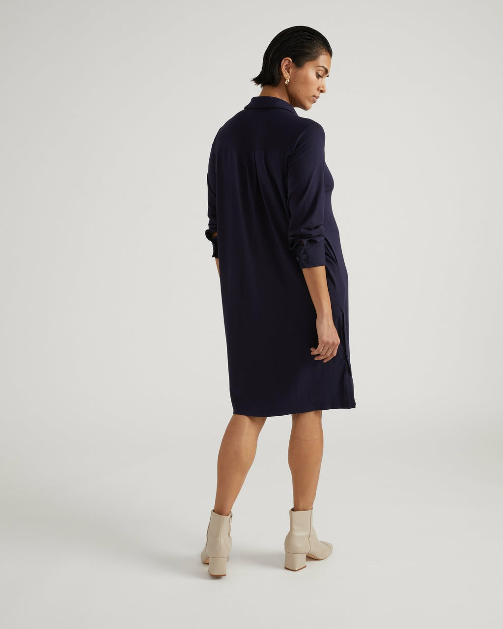 Marcie Liquid Jersey Dress - Midnight | Universal Standard
