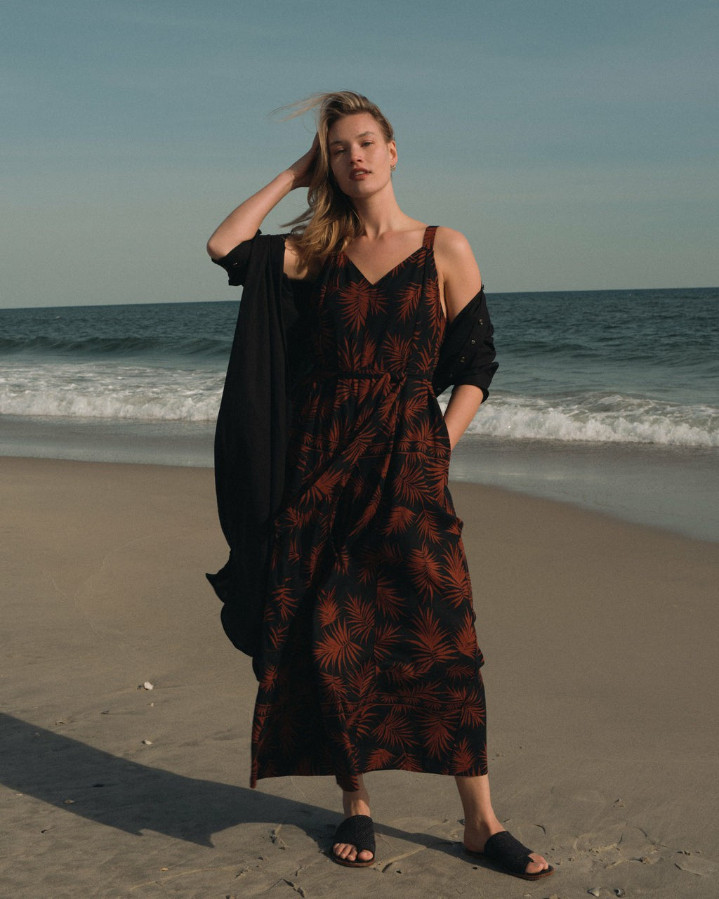 Promenade Linen Blend Jumpsuit - Bohem Print | Universal Standard