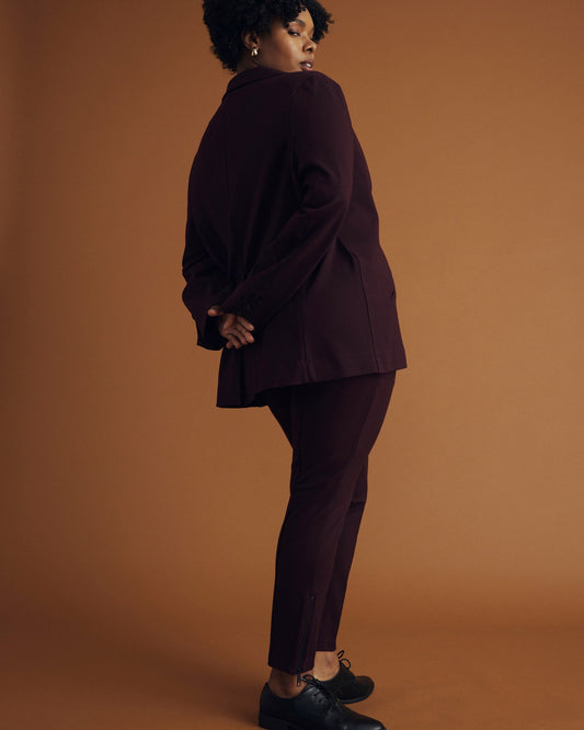 Moro Pocket Signature Ponte Pants - Black Cherry | Universal Standard
