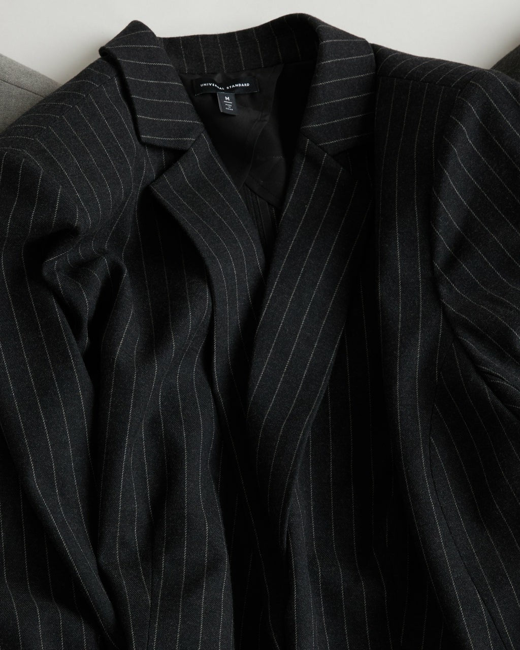 The Pinstripe Blazer - Graphite | Universal Standard