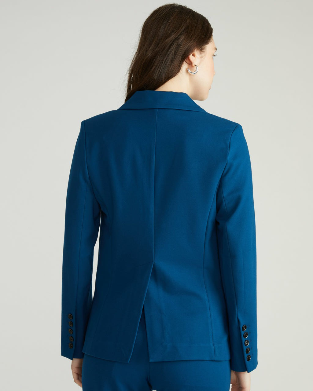 Bianca Double Breasted Ponte Blazer - Deep Teal | Universal Standard