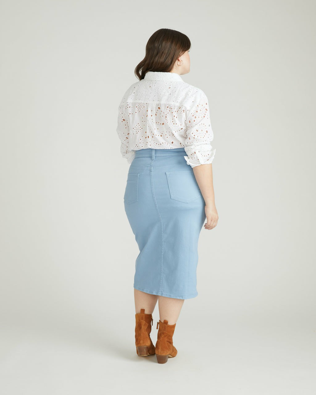 Dakota Denim Skirt - Clear Sky | Universal Standard