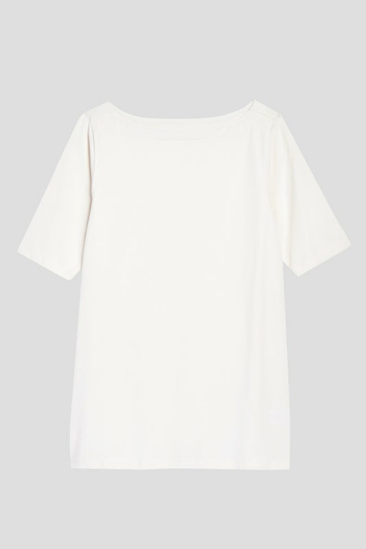 Bella Boatneck Tee - White | Universal Standard
