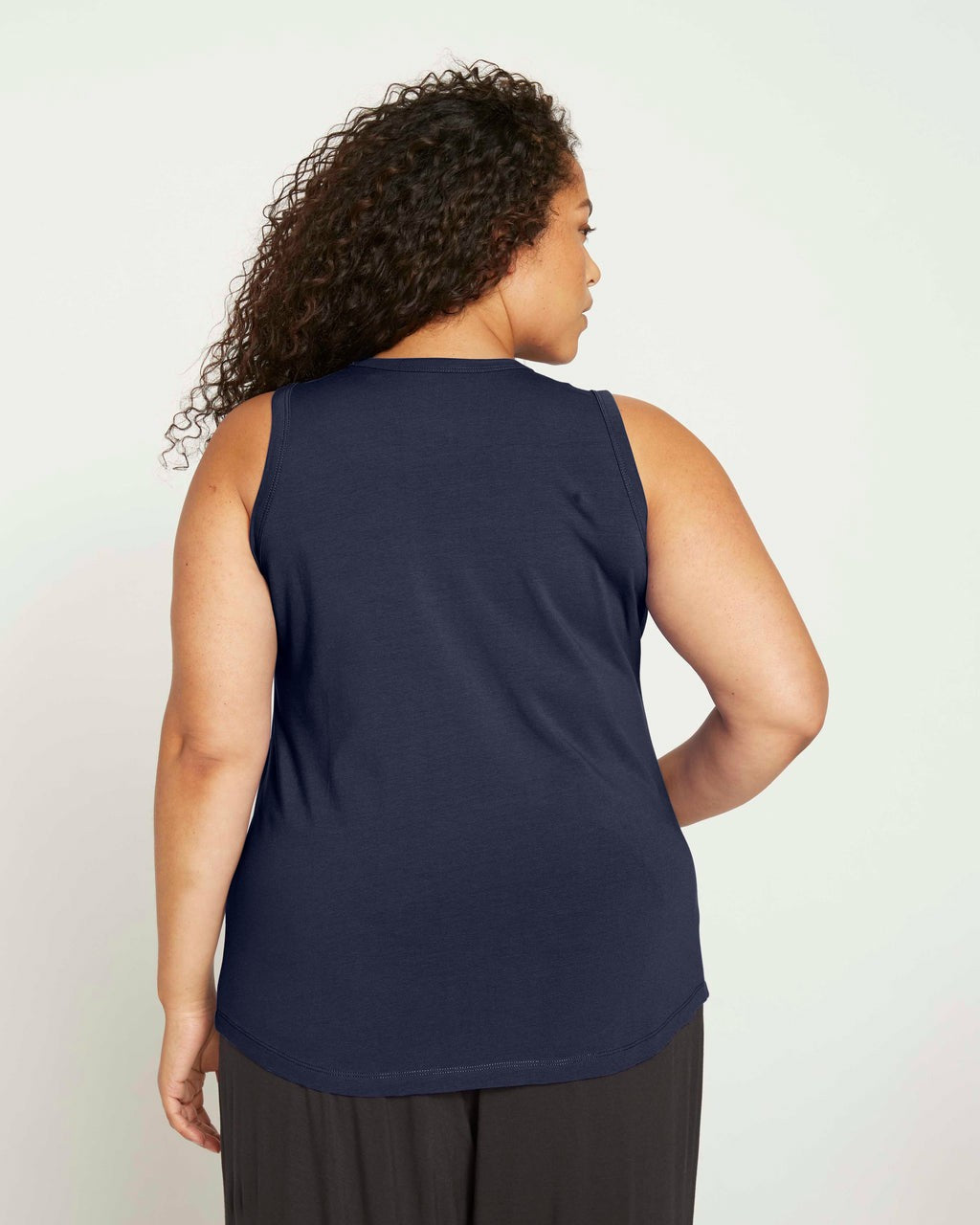Cai High Neck Tank - Midnight | Universal Standard