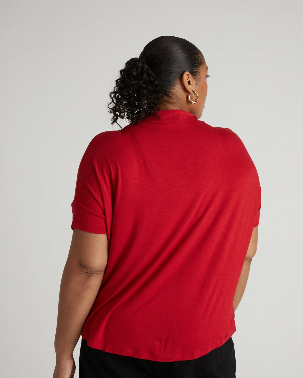 Petra Liquid Jersey Top - New York Red | Universal Standard