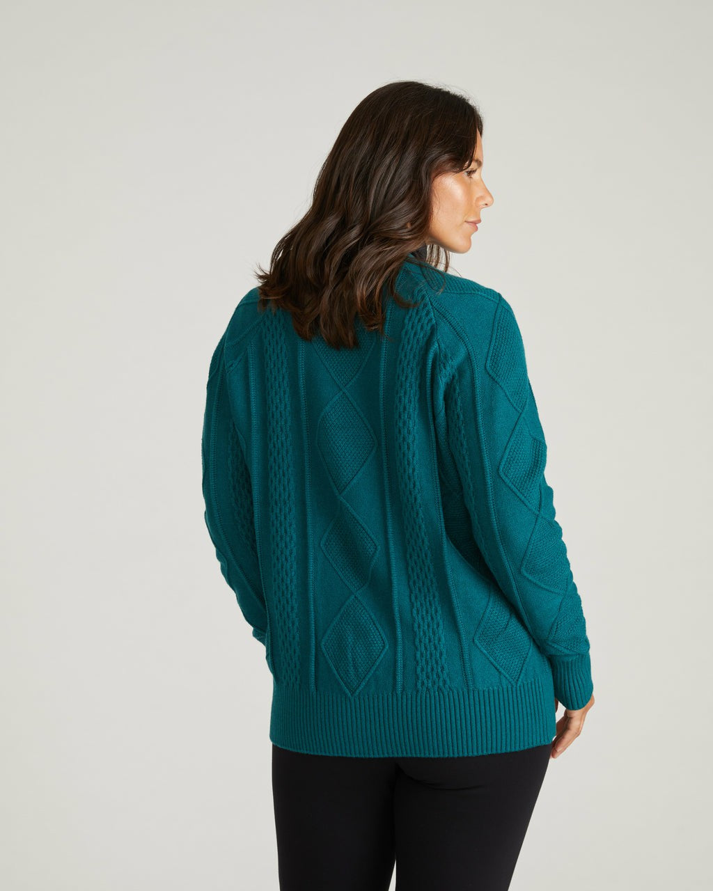 Cable Knit Cardigan - Botanic | Universal Standard