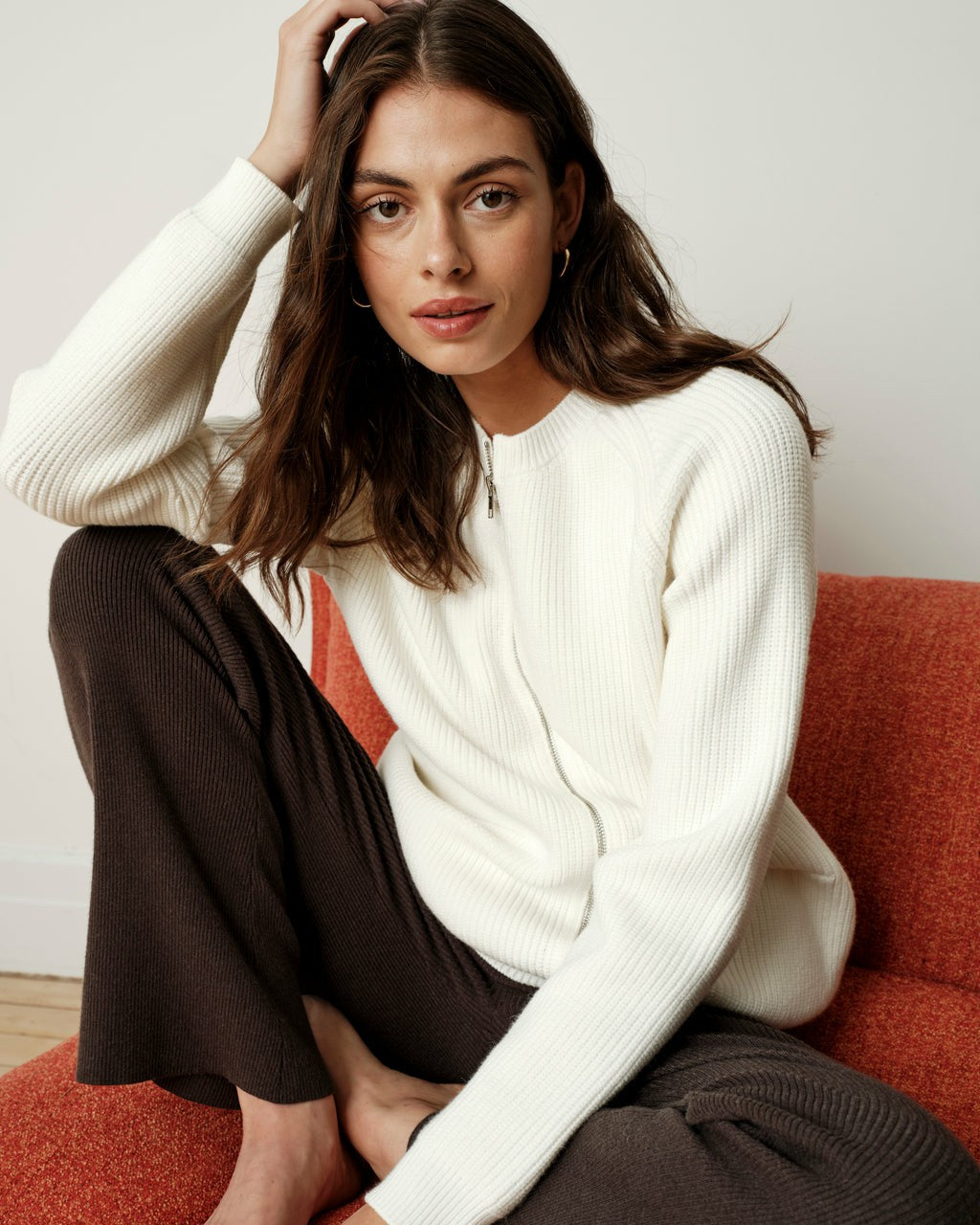 Better-Than-Wool Zip Cardigan - Cream | Universal Standard
