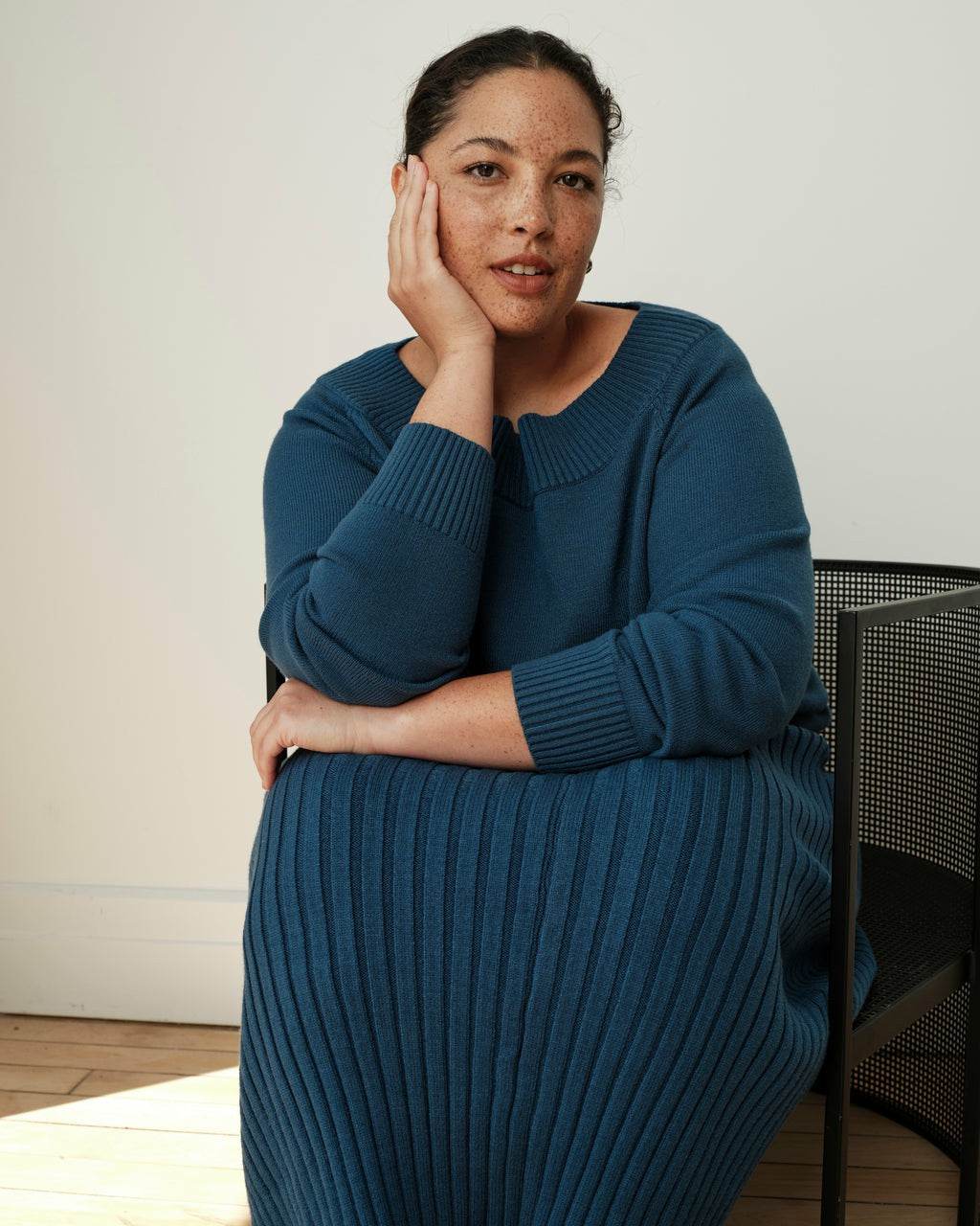 Noomi Cold Shoulder Sweater - Deep Teal | Universal Standard