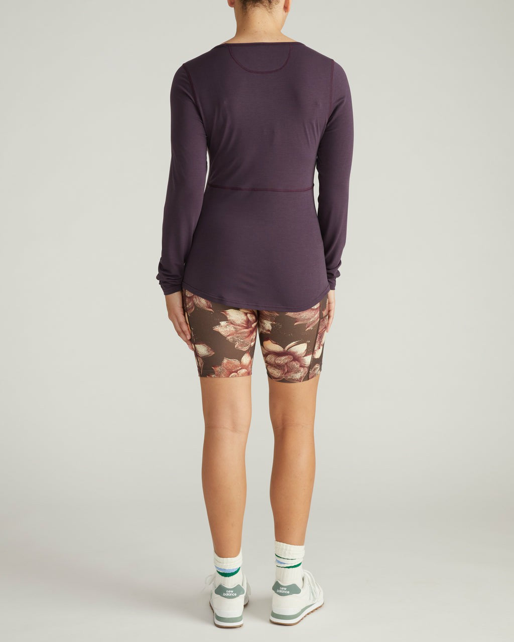 Mia Long Sleeve Movement Tee - Purple Jewel | Universal Standard
