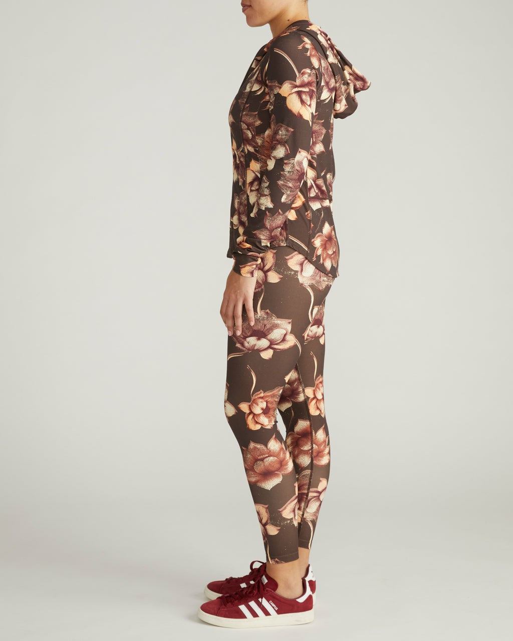 Next-to-Naked Hooded Zip Jacket - Lotus Print | Universal Standard