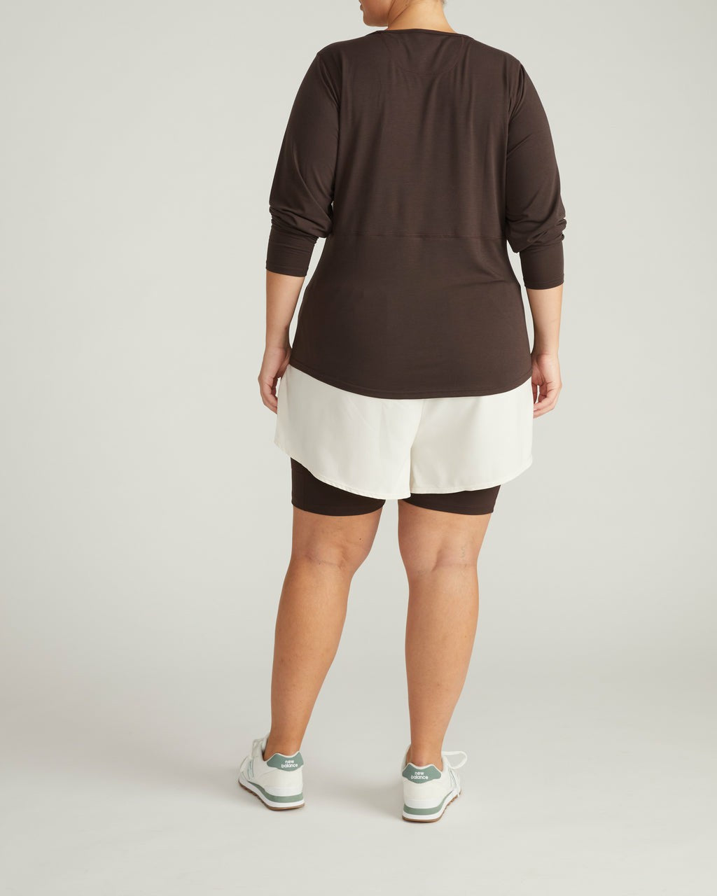 Mia Long Sleeve Movement Tee - Deep Brown | Universal Standard