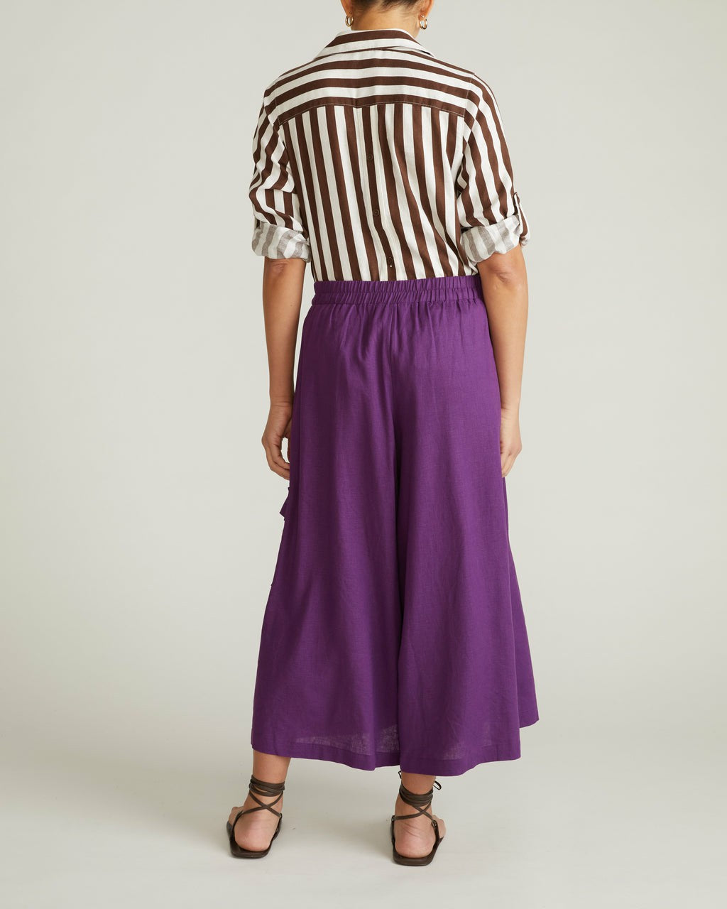 Palazzo Cargo Linen Blend Pant - Dreamy Purple | Universal Standard