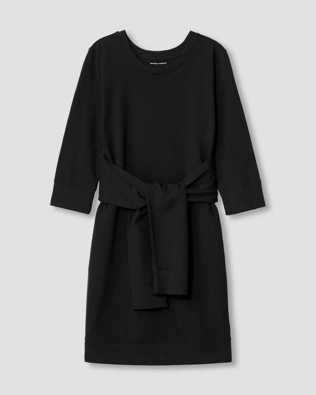 Misa Tie Sweatshirt Dress - Black | Universal Standard