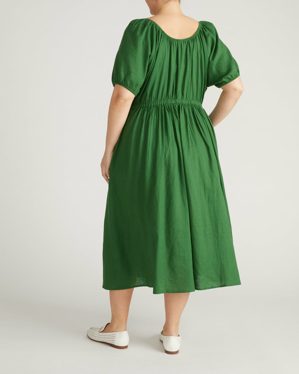 Andrea Linen Blend Dress - Jardin | Universal Standard