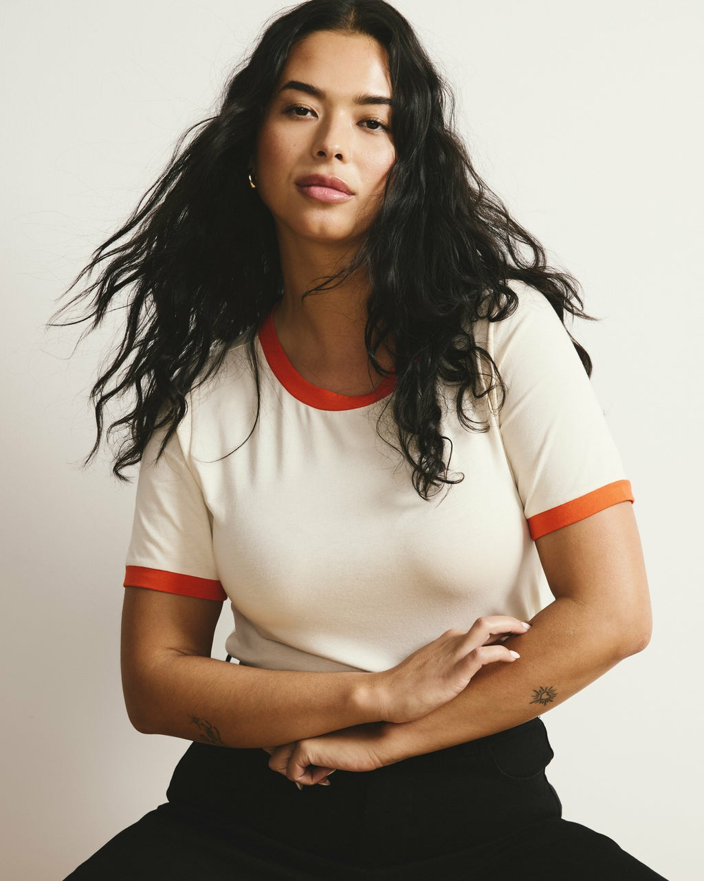 Tee Rex - Chamomile/Poppy Trim | Universal Standard