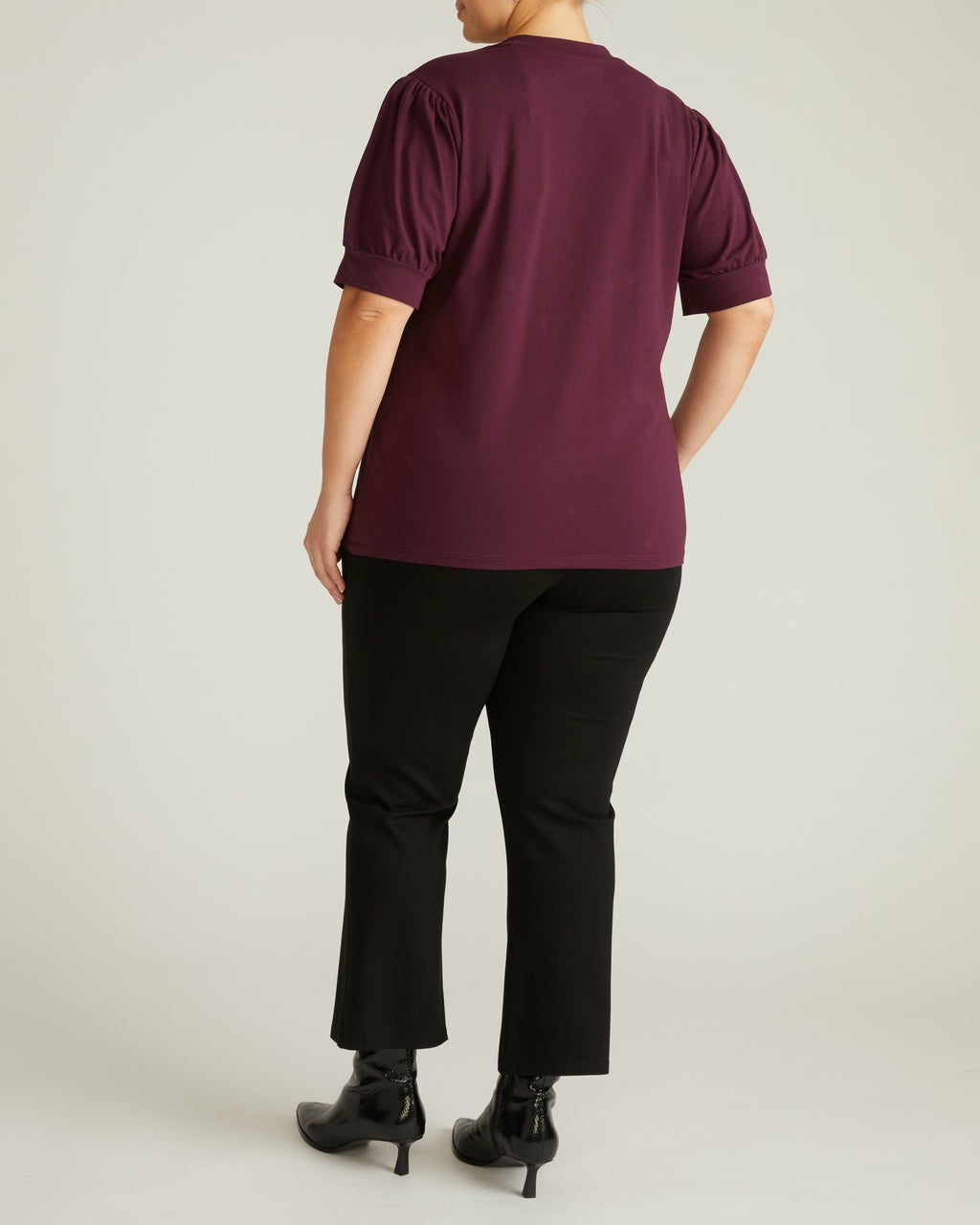 Pouf Sleeve Tee - Acai | Universal Standard