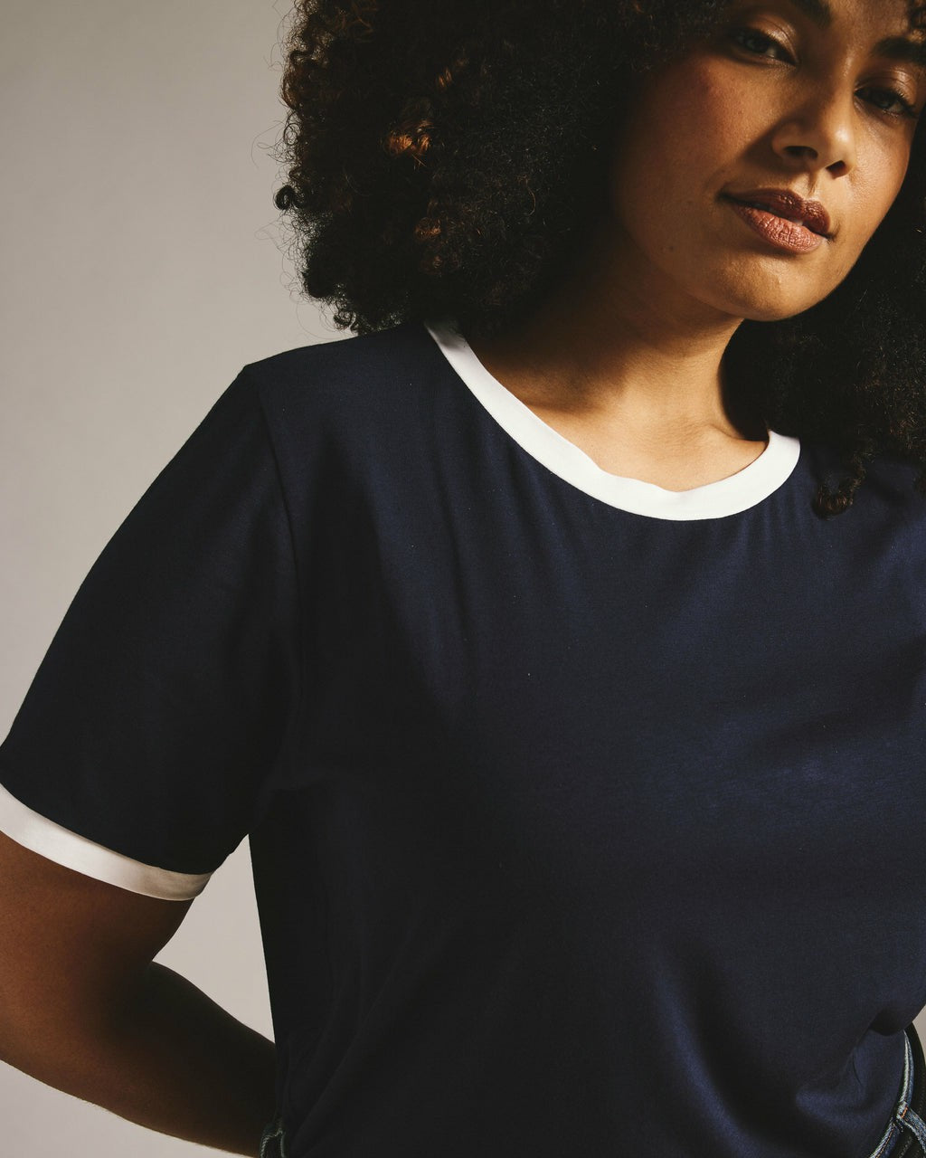 Tee Rex - Navy/White Trim | Universal Standard