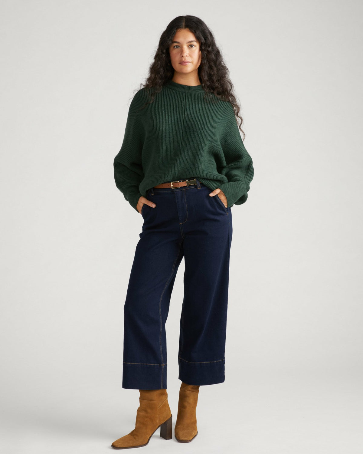 Carol High Rise Cropped Jeans - Dark Indigo | Universal Standard