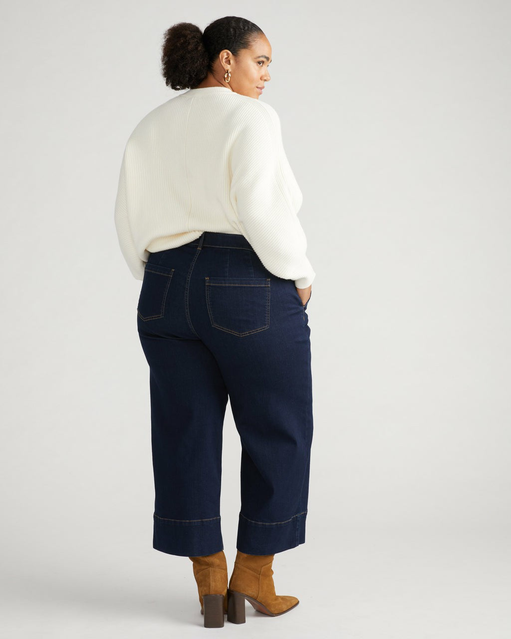 Carol High Rise Cropped Jeans - Dark Indigo | Universal Standard