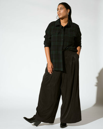 Palais Cooling Cupro Wide Leg Pant - Black | Universal Standard