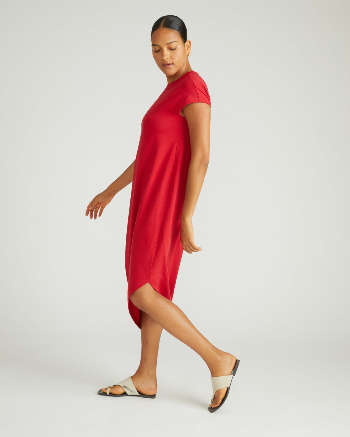 Iconic Geneva Dress - Ruby Red | Universal Standard