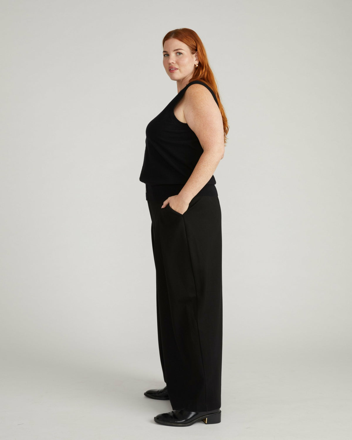 Palais Wide Leg Ponte Pants - Black | Universal Standard