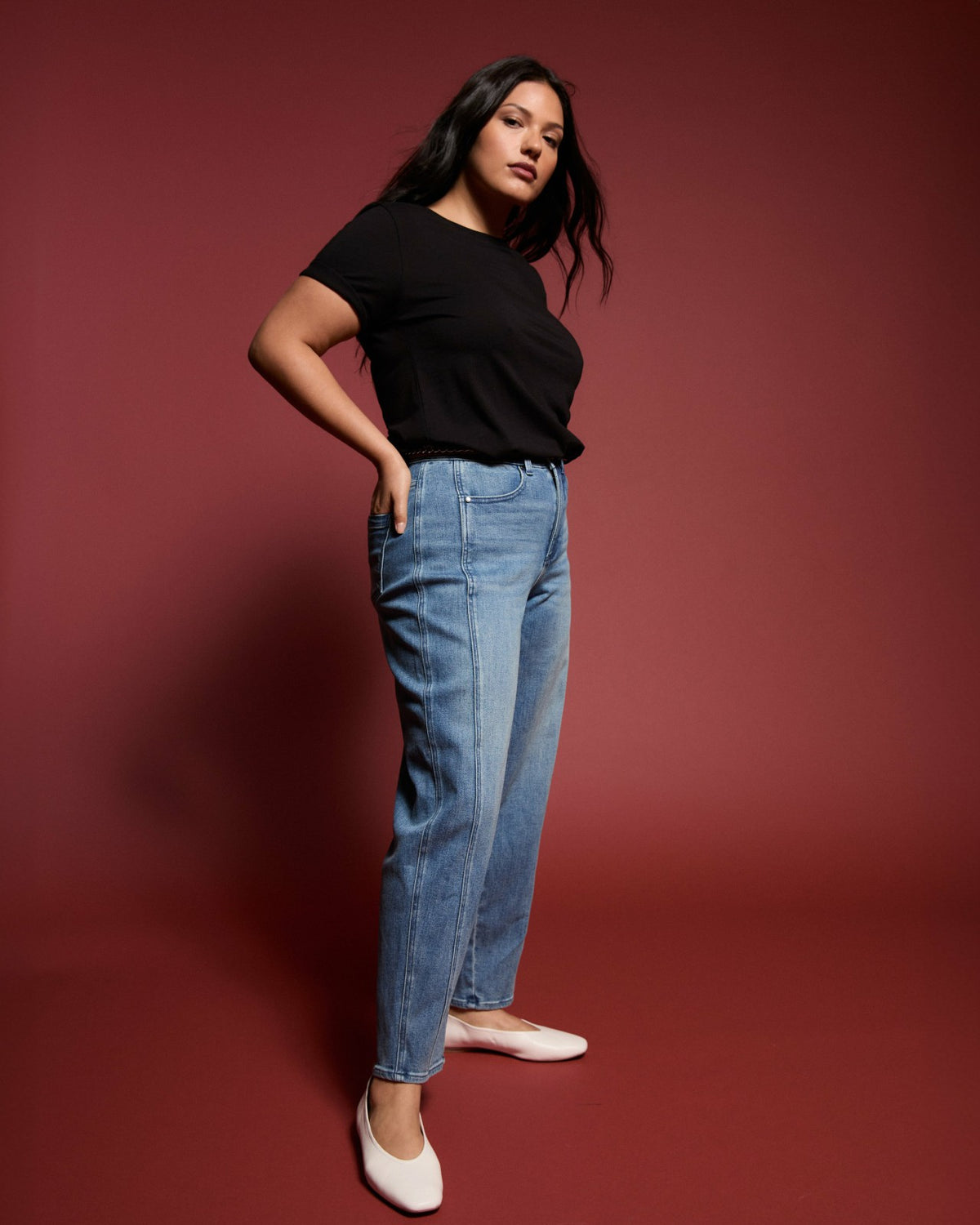 Dakota Twisted Leg Jeans - Montana Blue | Universal Standard