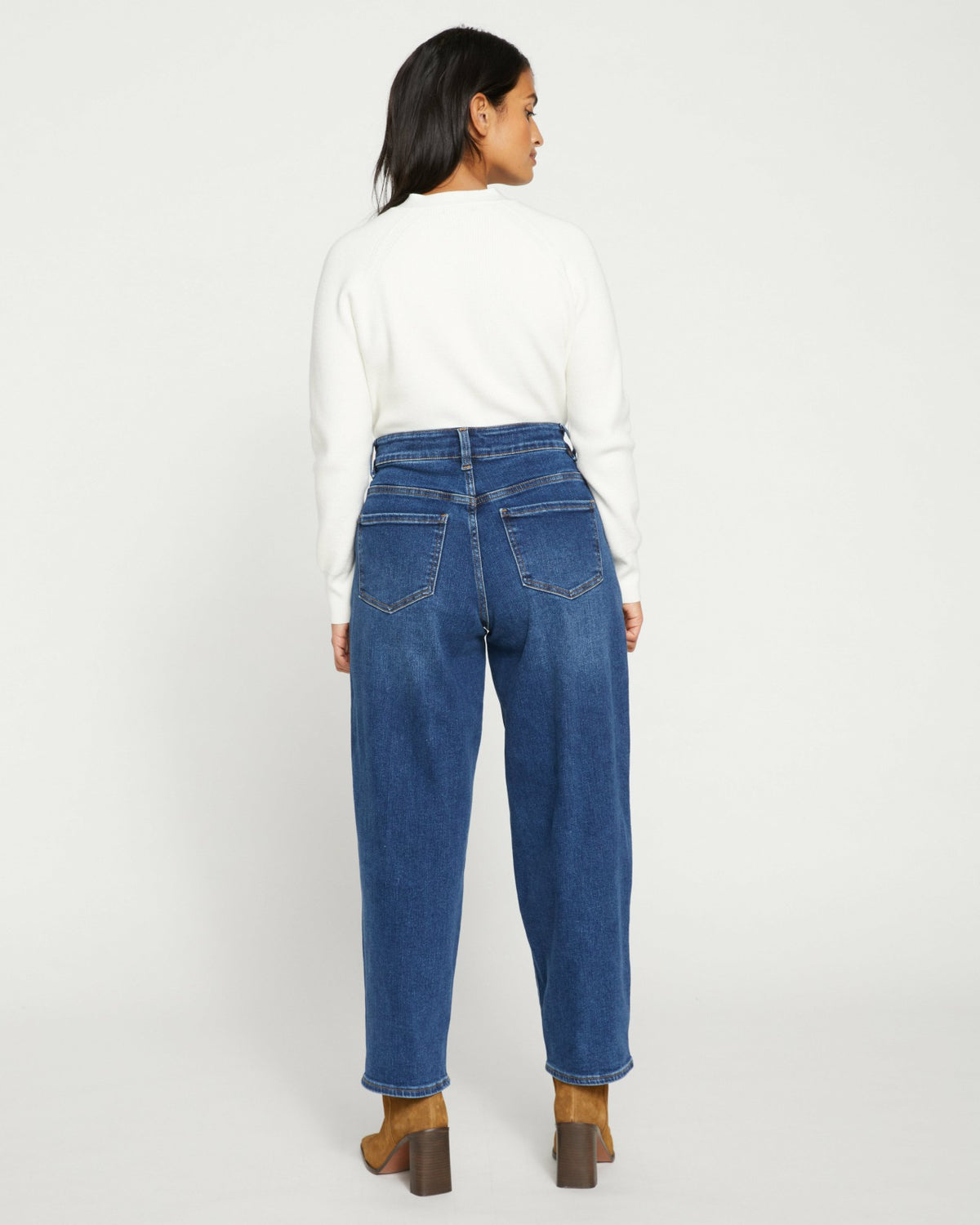 Lou High Rise Barrel Leg Jeans - Union City Blue | Universal Standard