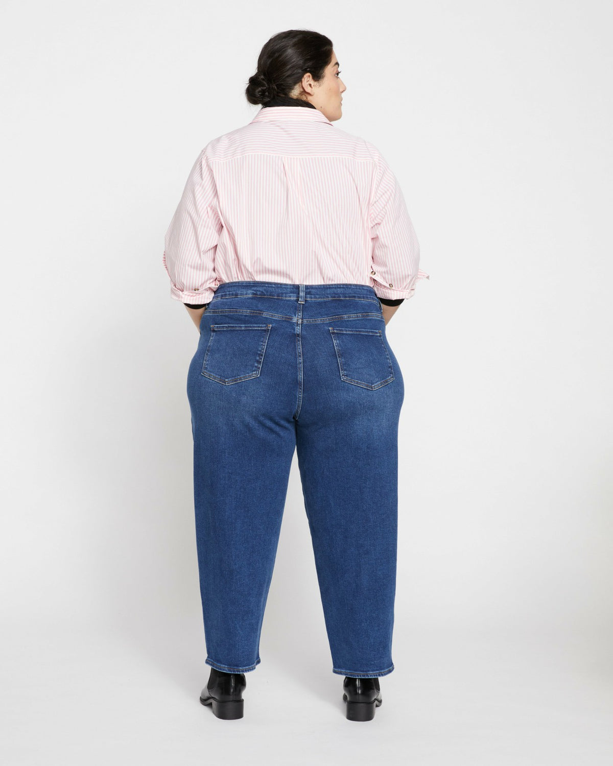 Lou High Rise Barrel Leg Jeans - Union City Blue | Universal Standard