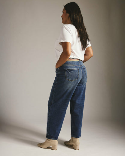 Lou High Rise Barrel Leg Jeans - Princeton Blue | Universal Standard