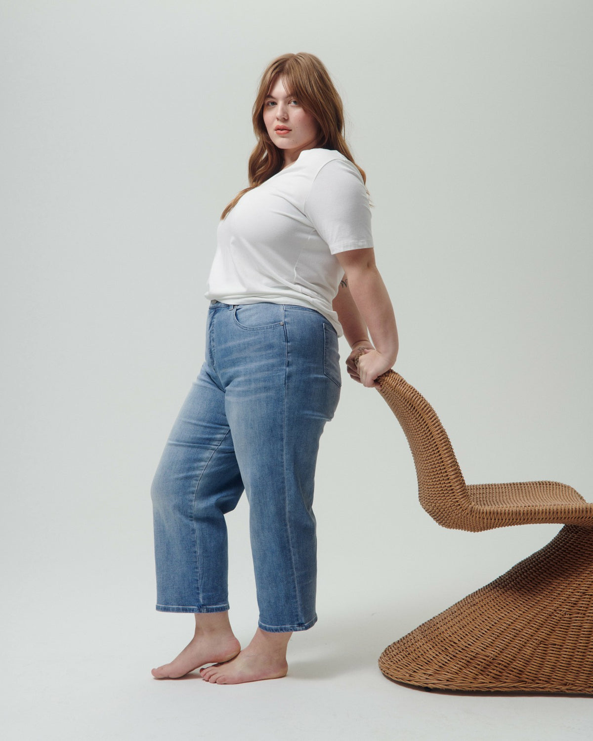 Bae Boyfriend Crop Jeans - Light Blue | Universal Standard