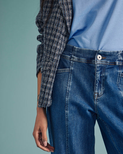 Keira Barrel Leg Jeans - Shallow Bay Blue | Universal Standard