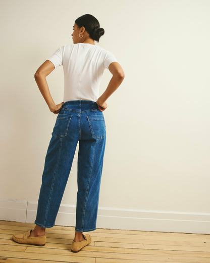 Keira Barrel Leg Jeans - Shallow Bay Blue | Universal Standard