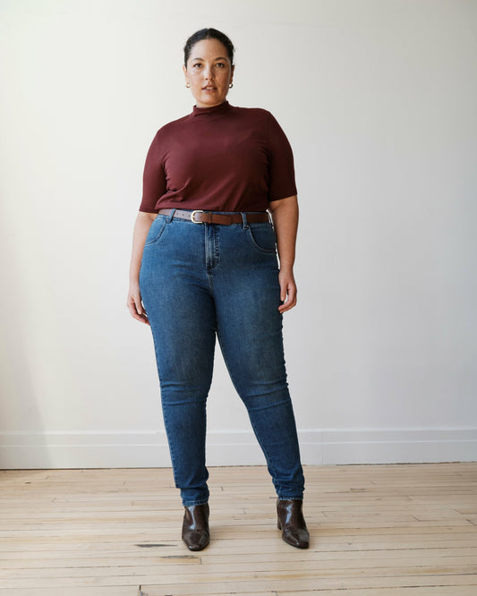 Seine High Rise Skinny Jeans 30 Inch - True Blue | Universal Standard