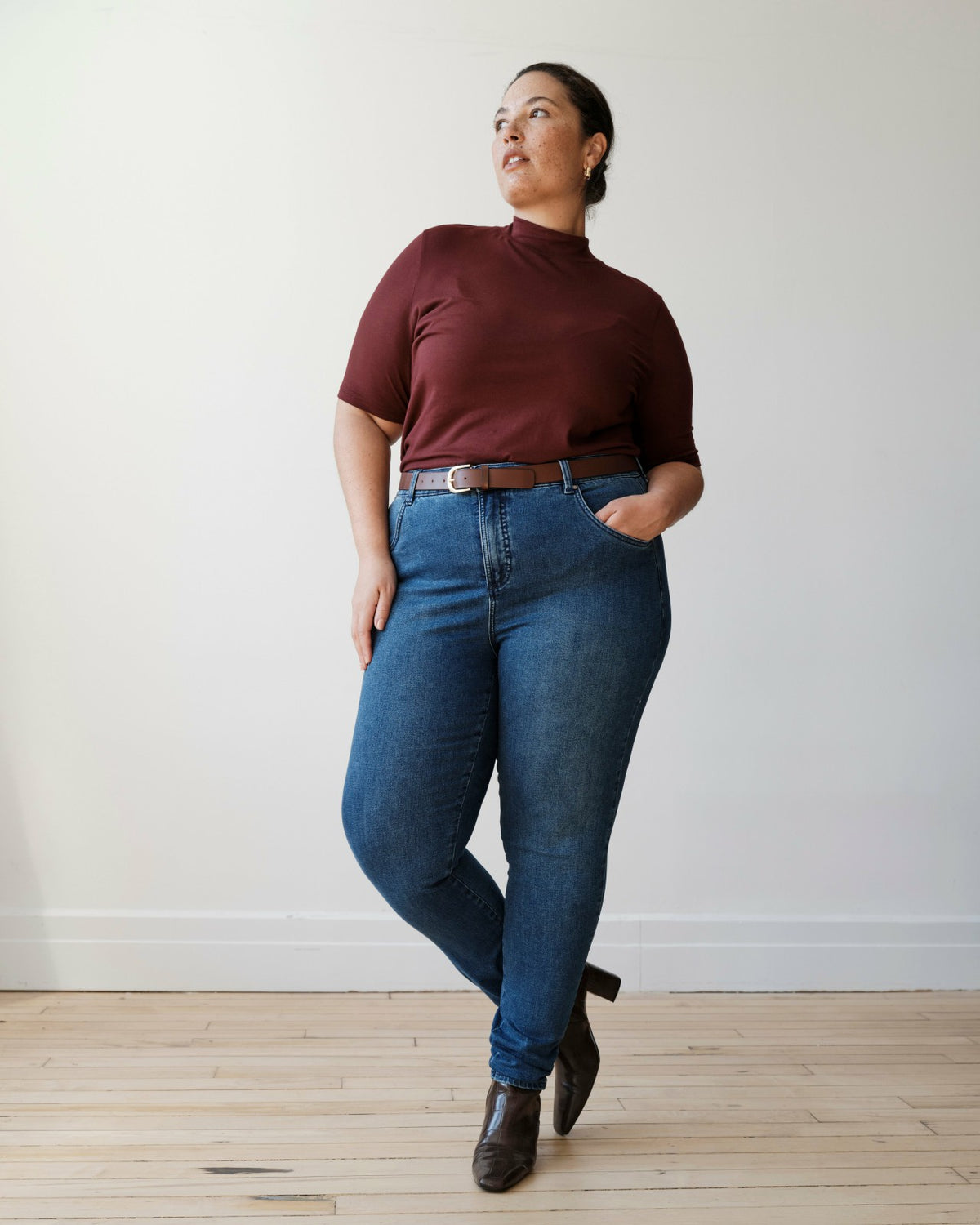 Seine High Rise Skinny Jeans 30 Inch - True Blue | Universal Standard